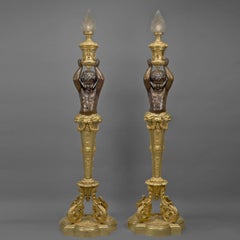 Impressive Pair of Napoléon III Torcheres by Goelzer and and Poumaroux