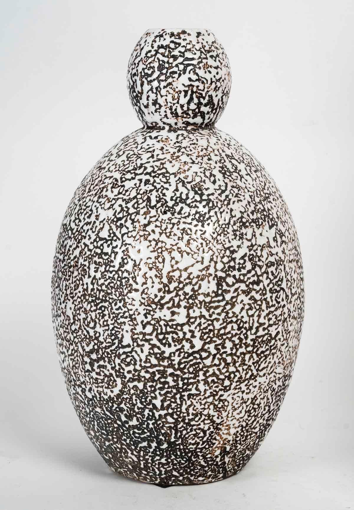 French An Impressive Pair of Primavera Ceramic Vases circa 1925