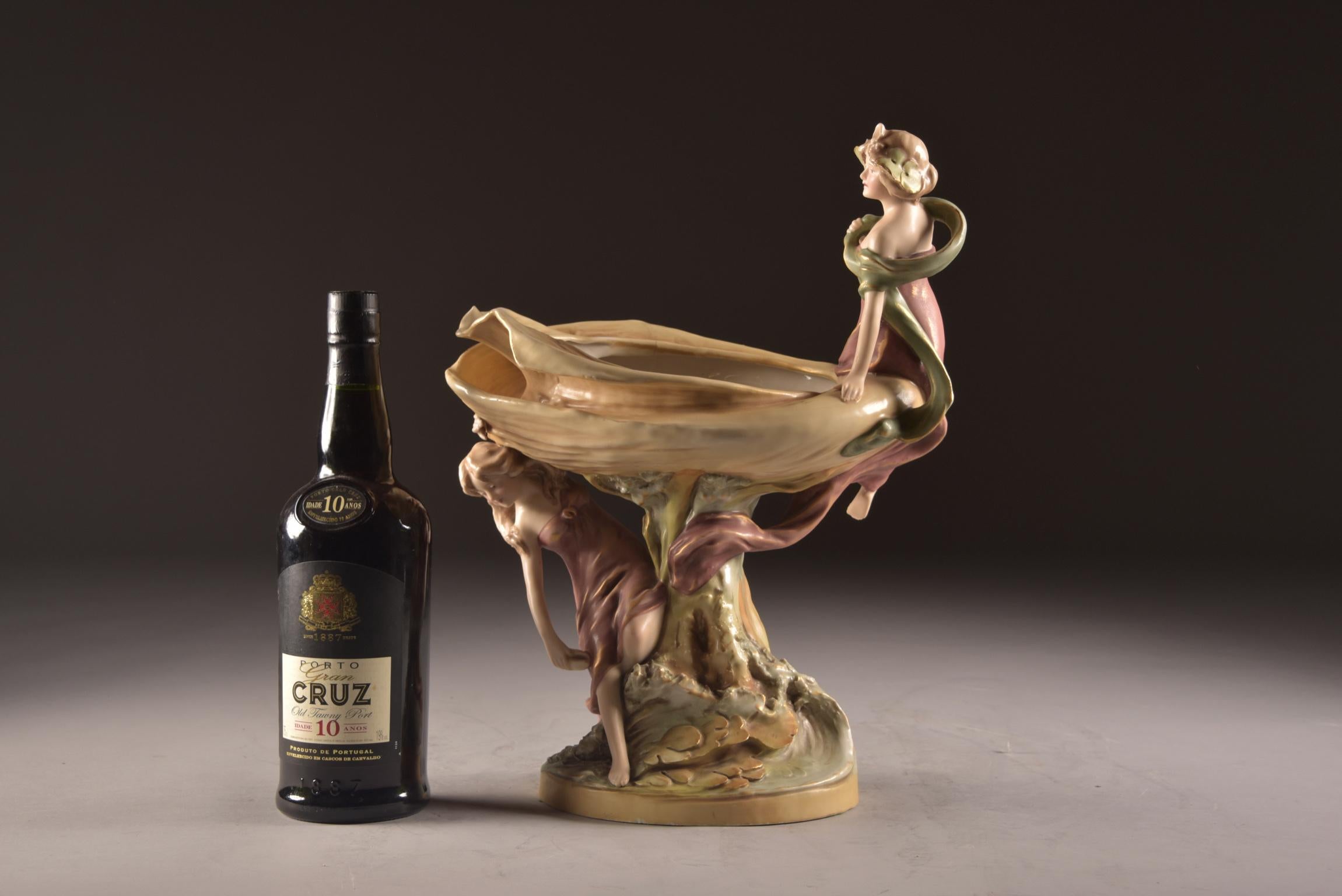 Impressionante pezzo Royal Dux Bohemia, Art Nouveau, inizio XX secolo in vendita 3