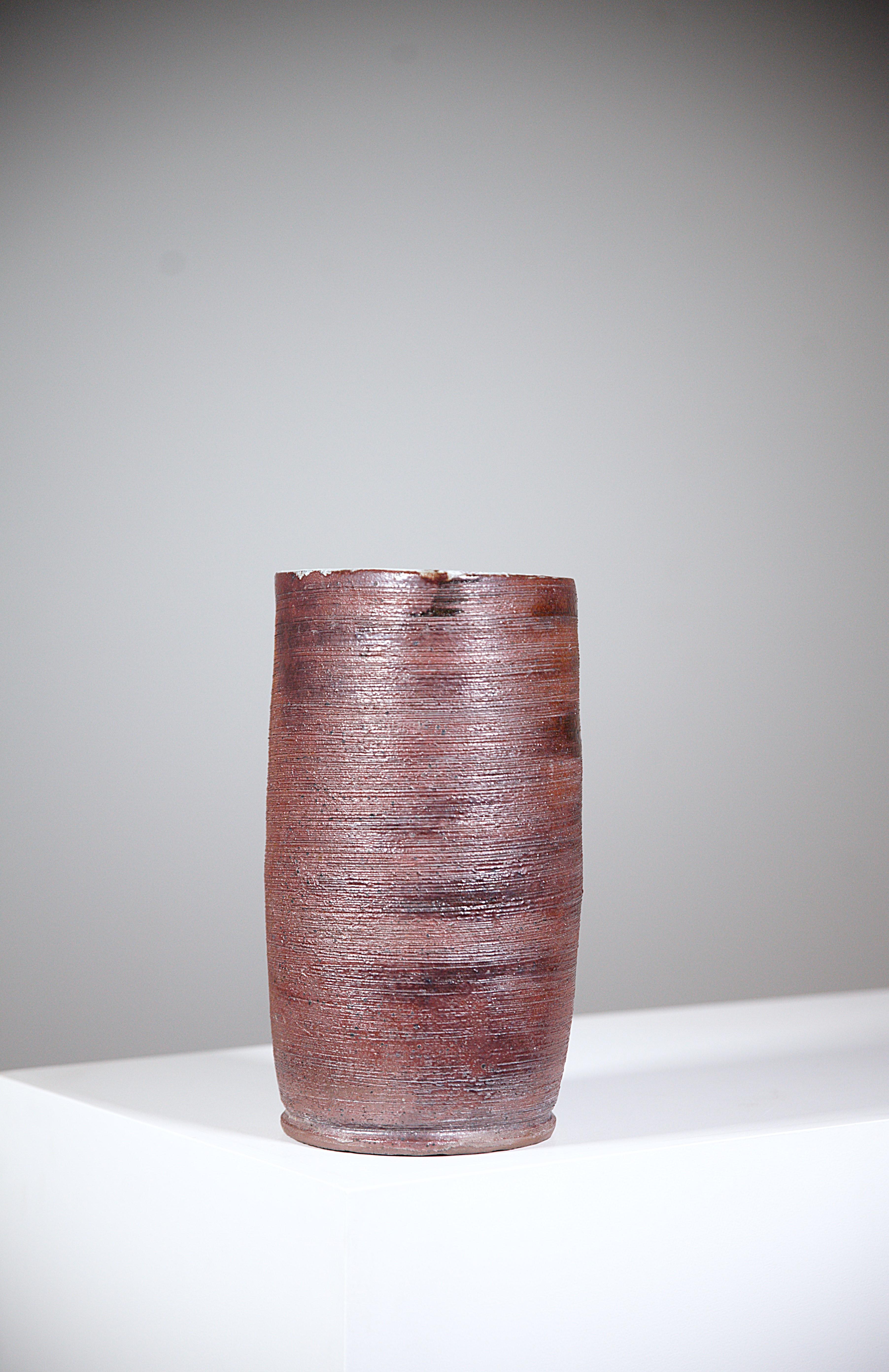 Mid-20th Century An Impressive Rustic Stoneware Pitcher by Cécile Dein Brittany Fance 1960's For Sale