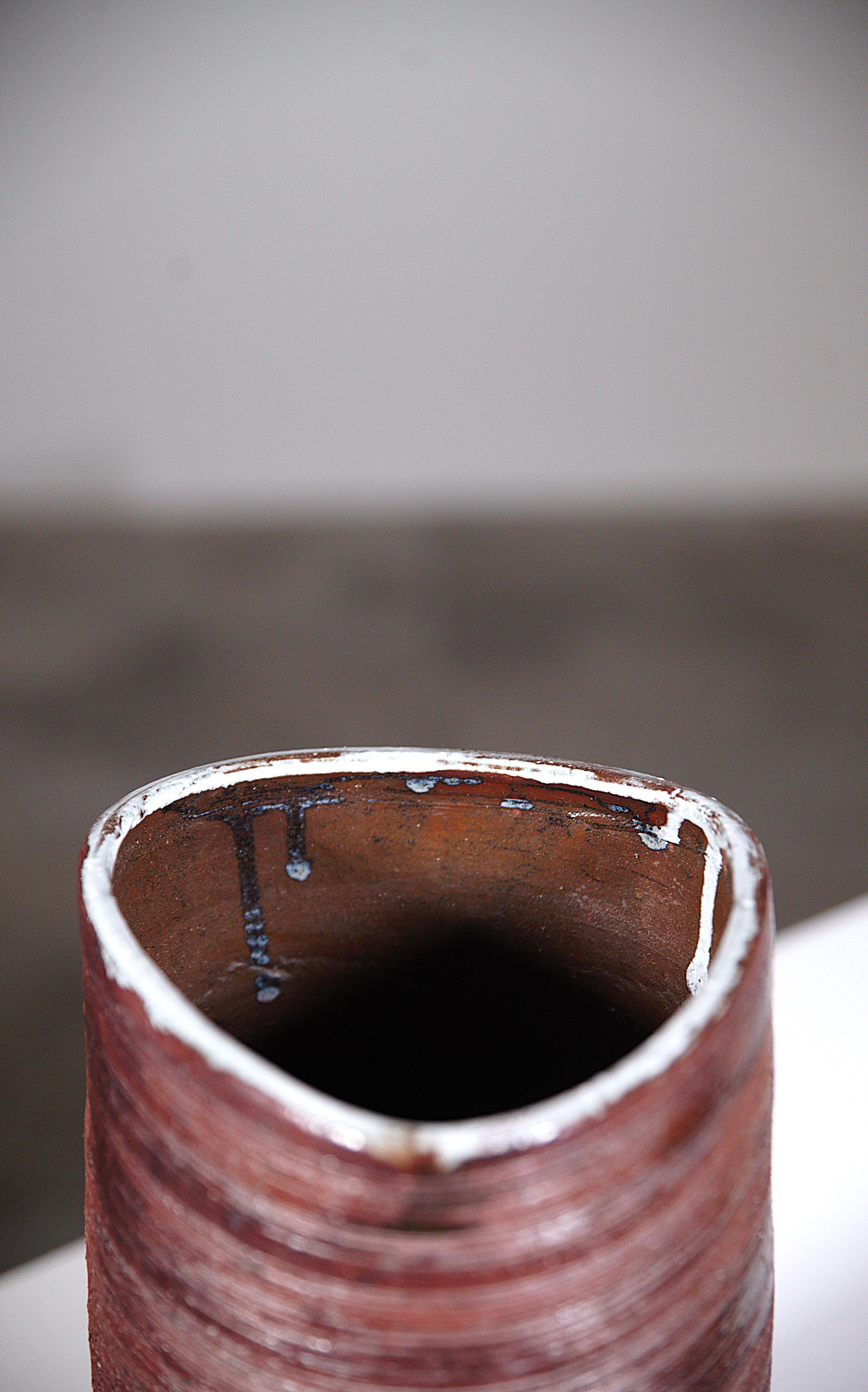 An Impressive Rustic Stoneware Pitcher by Cécile Dein Brittany Fance 1960's For Sale 4