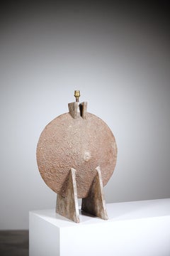 An Impressive Sculptural Lamp by Pat Rowland Sant Vicens France 1960's