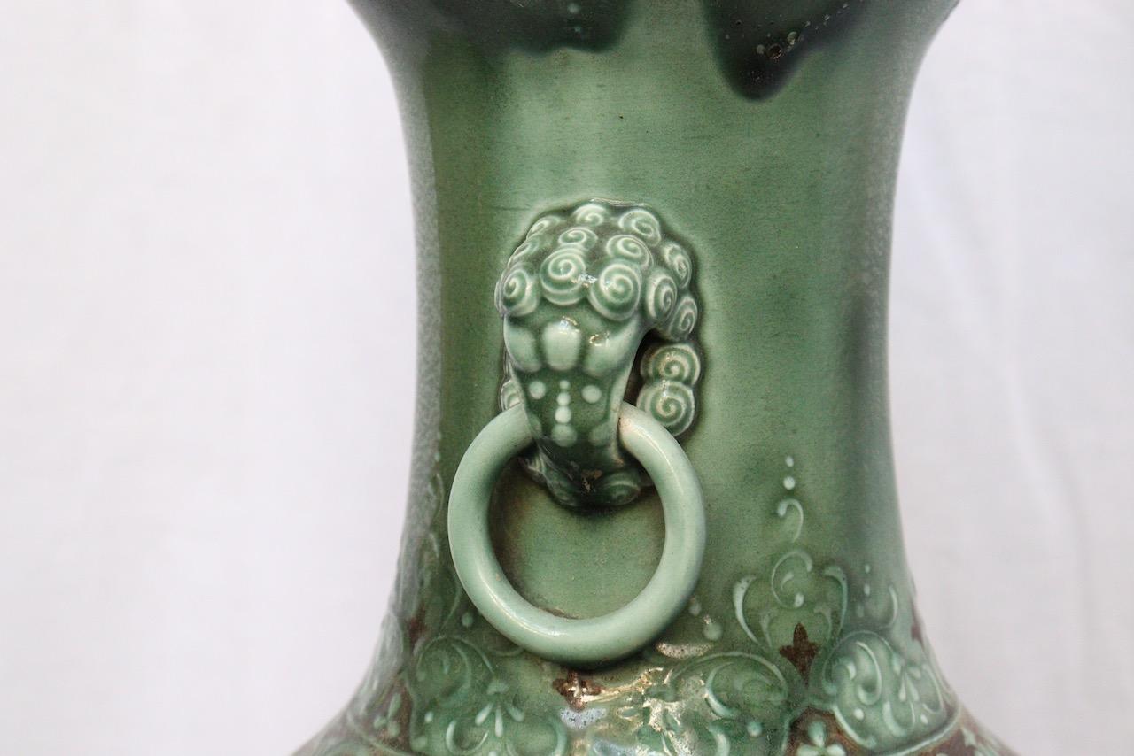 Impressive Théodore Deck Oriental Design Enameled Faience Vase, circa 1875 In Good Condition In Saint-Ouen, FR