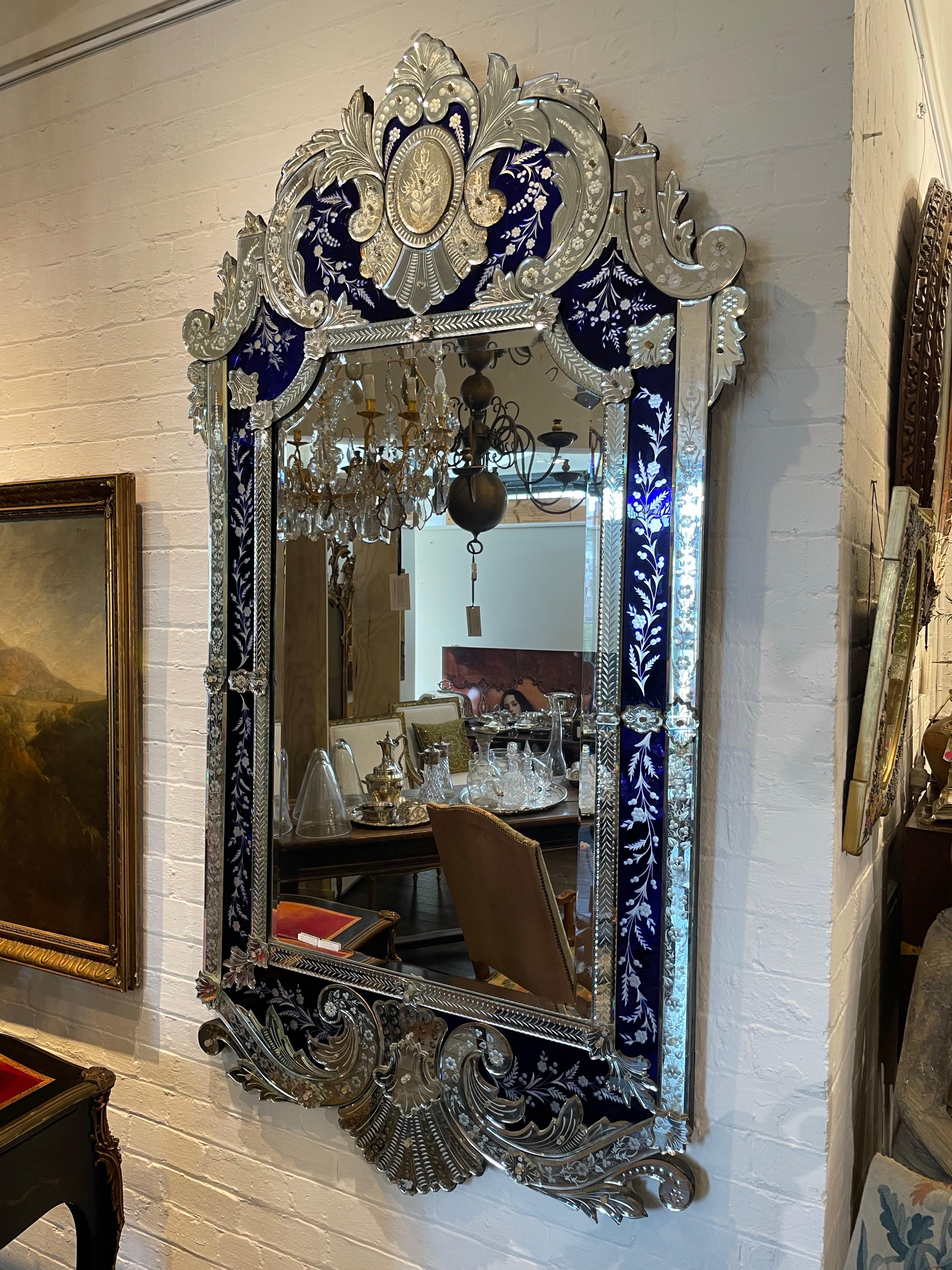 Impressionnant miroir vénitien, 19e siècle Bon état - En vente à ARMADALE, VIC