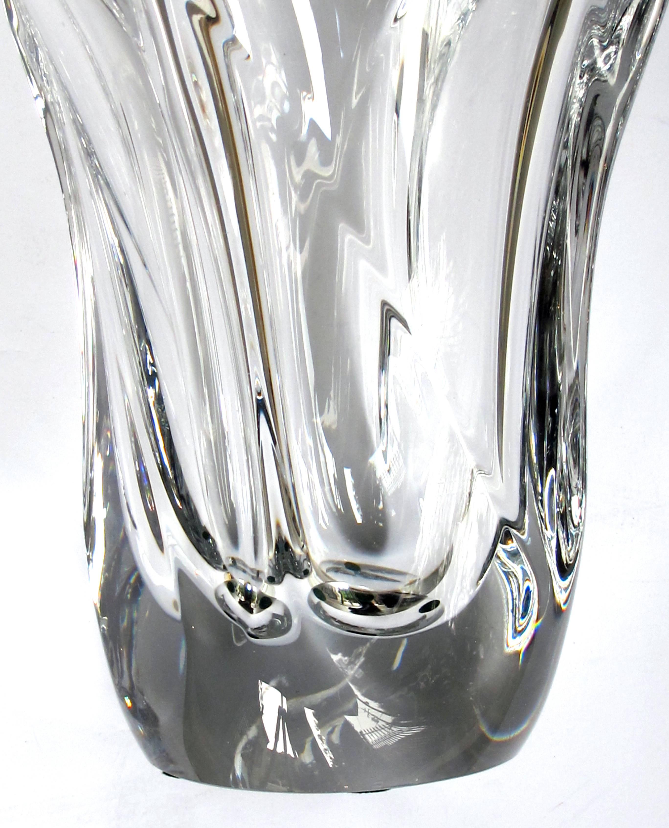 daum france crystal vase