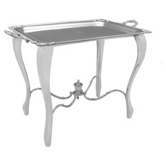 Incroyable et unique table anglaise en argent sterling, fabriquée en 1927