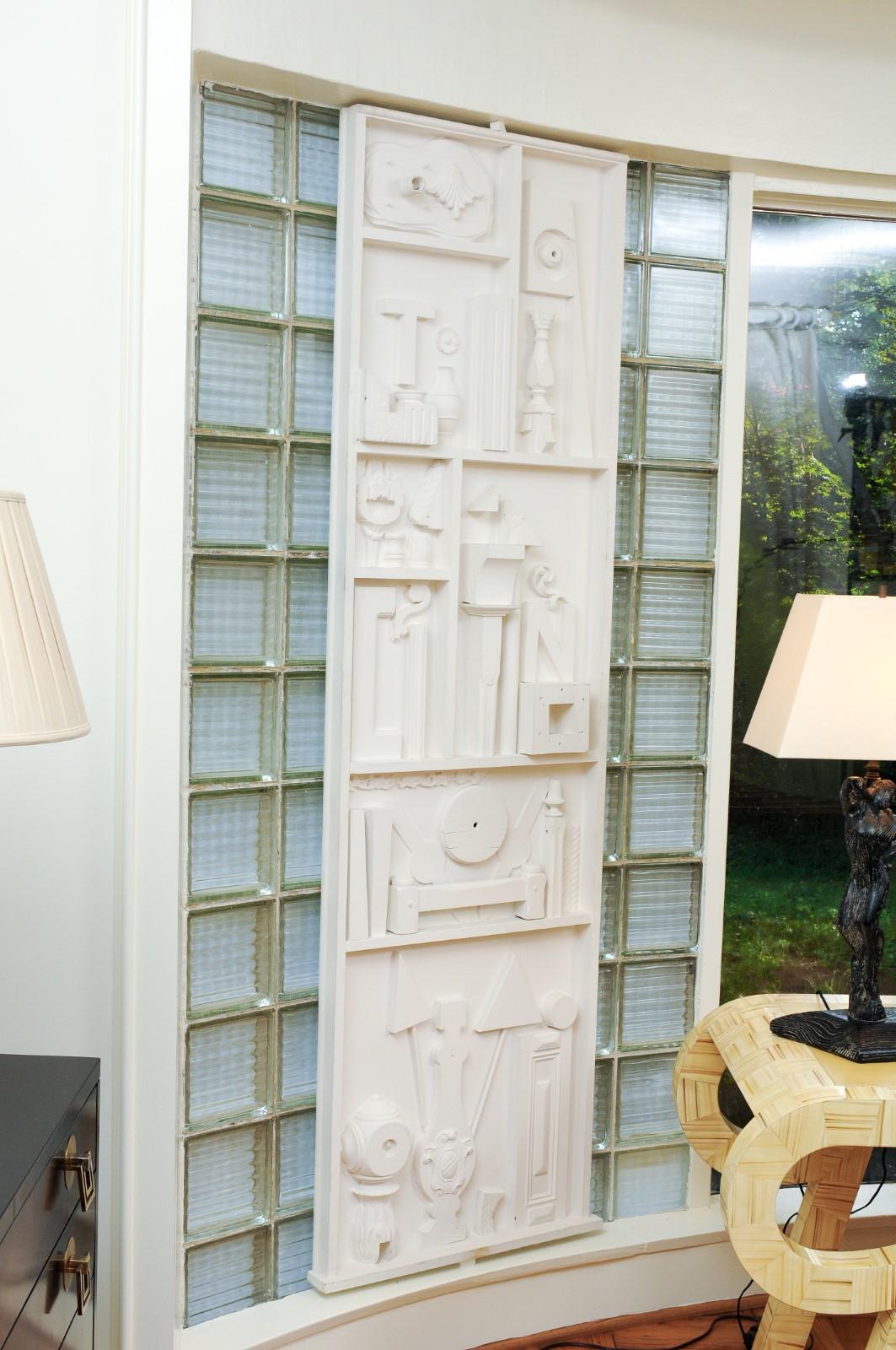 Modern Incredible Pair of Found Objects Sculpture Panels After Louise Nevelson For Sale
