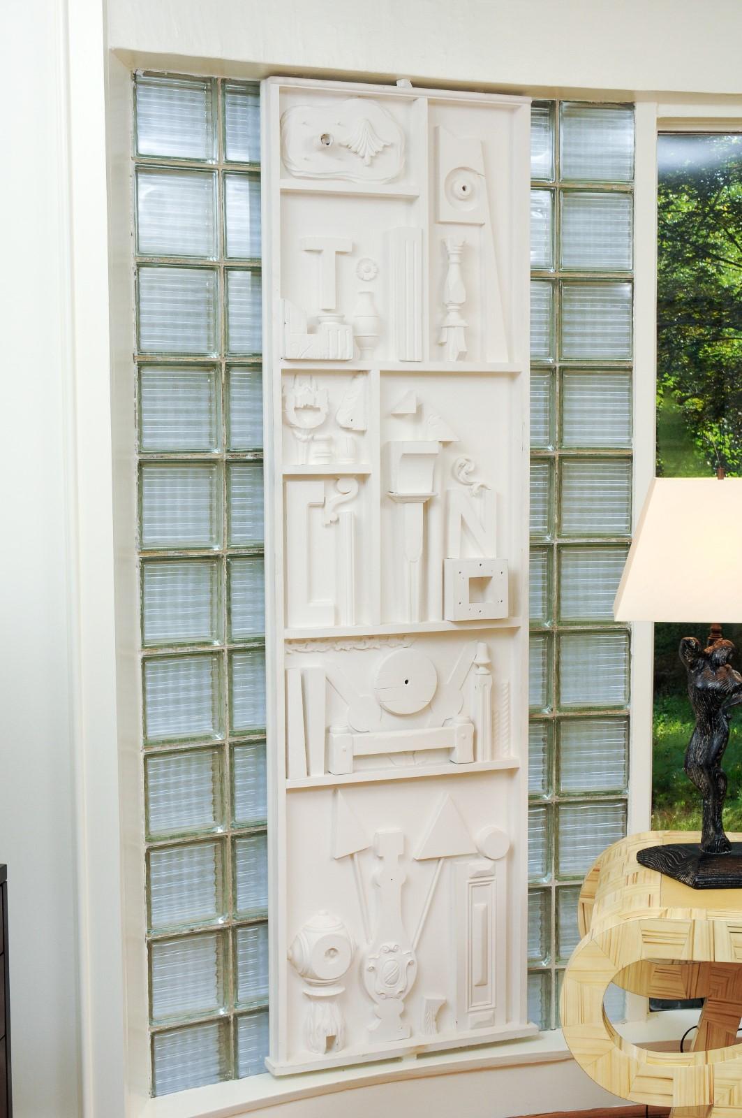 Unknown Incredible Pair of Found Objects Sculpture Panels After Louise Nevelson For Sale