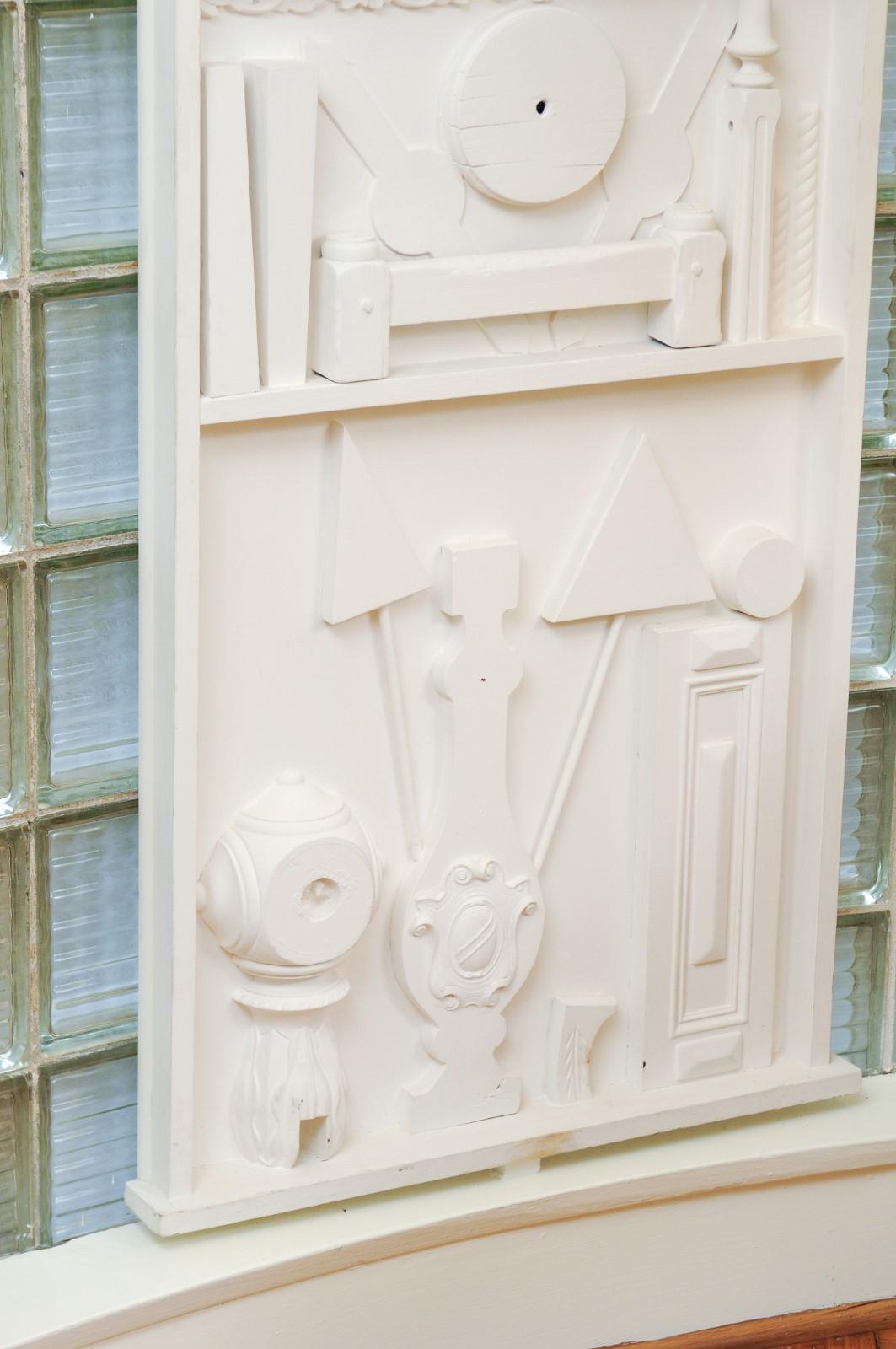 Incredible Pair of Found Objects Sculpture Panels After Louise Nevelson For Sale 1