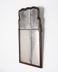 An Incredible Rare English Walnut Queen Anne Mirror