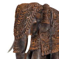 Indian Carved Hardwood Elephant