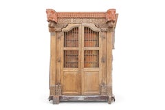 An Indian Doorway Ensemble with Two sets of Barred Doors