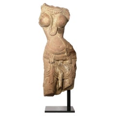 An Indian Red Sandstone Torso of a Devata – 10th/11th Century