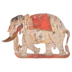 An Indonesian Wayang Kulit Shadow Puppet of Gajah (Elephant)