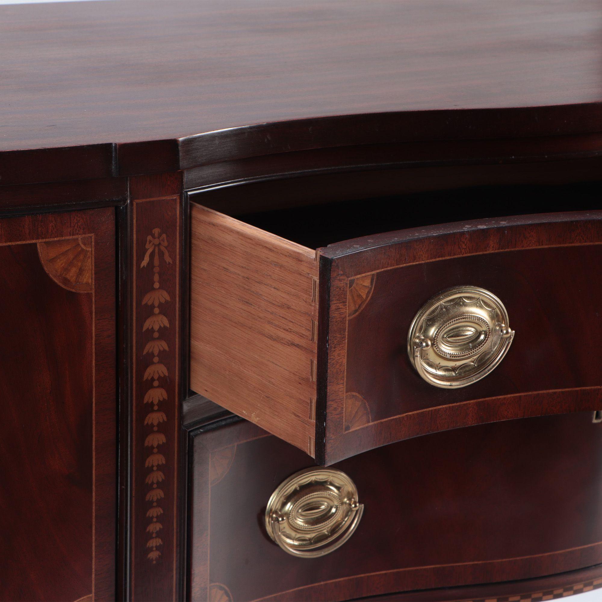 Inlaid Mahogany Federal Style Sideboard by Council, 20th Century 1