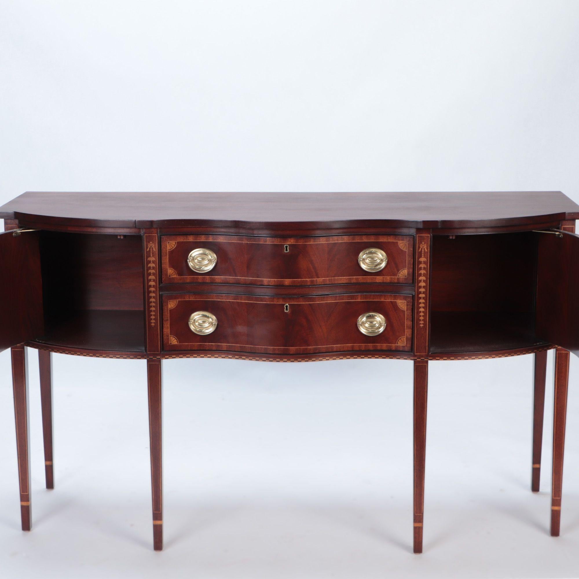 Inlaid Mahogany Federal Style Sideboard by Council, 20th Century 3