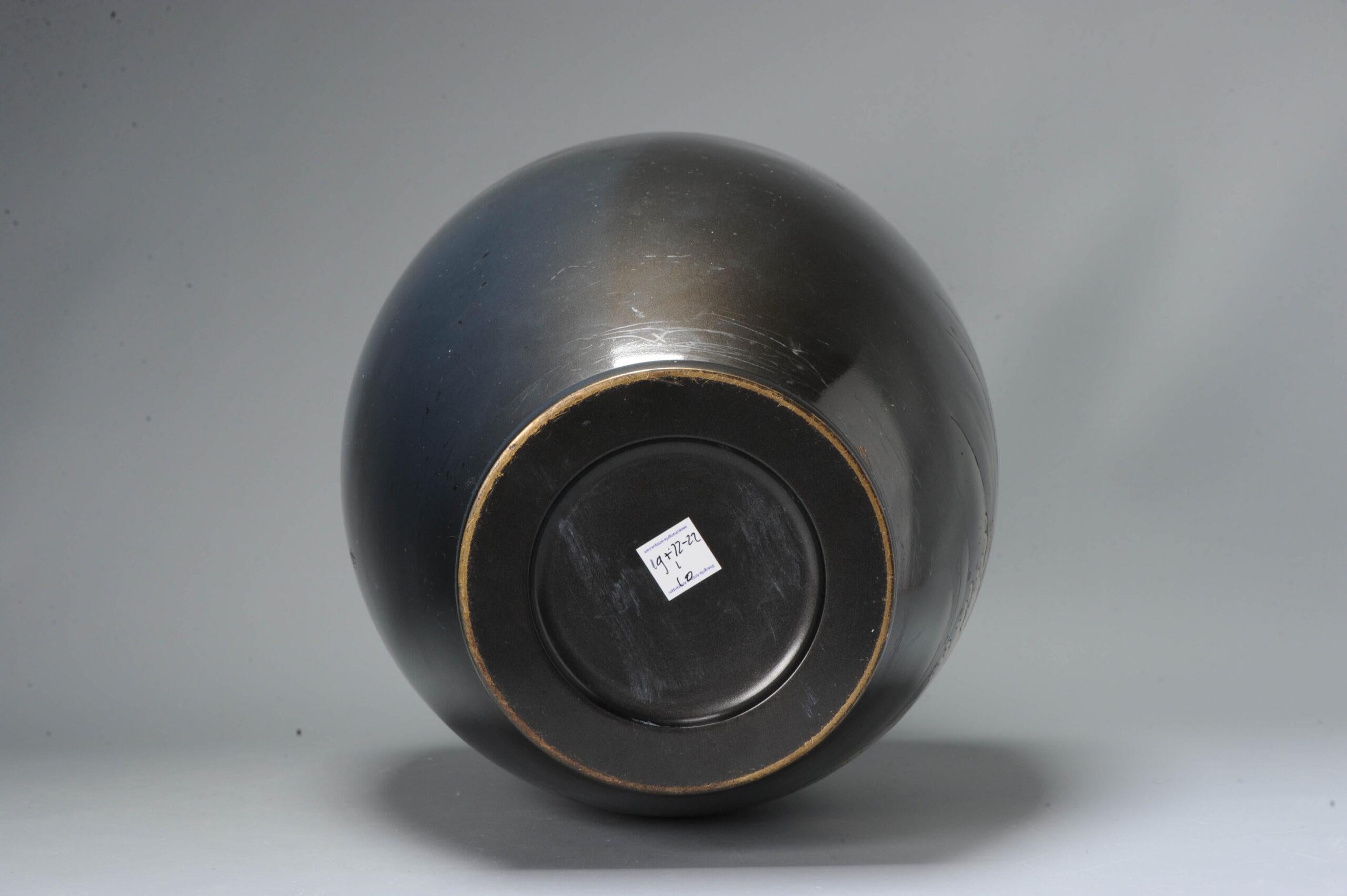 Jarrón ovoide Shibuichi con incrustaciones de Seifu, época Meiji o Taisho, principios del siglo XX en Bueno estado para la venta en Amsterdam, Noord Holland