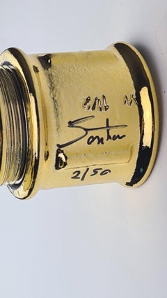 "An instant sudden", 2021, Wall Home Decor, Handmade in Italy, Gold & Red Ldt.