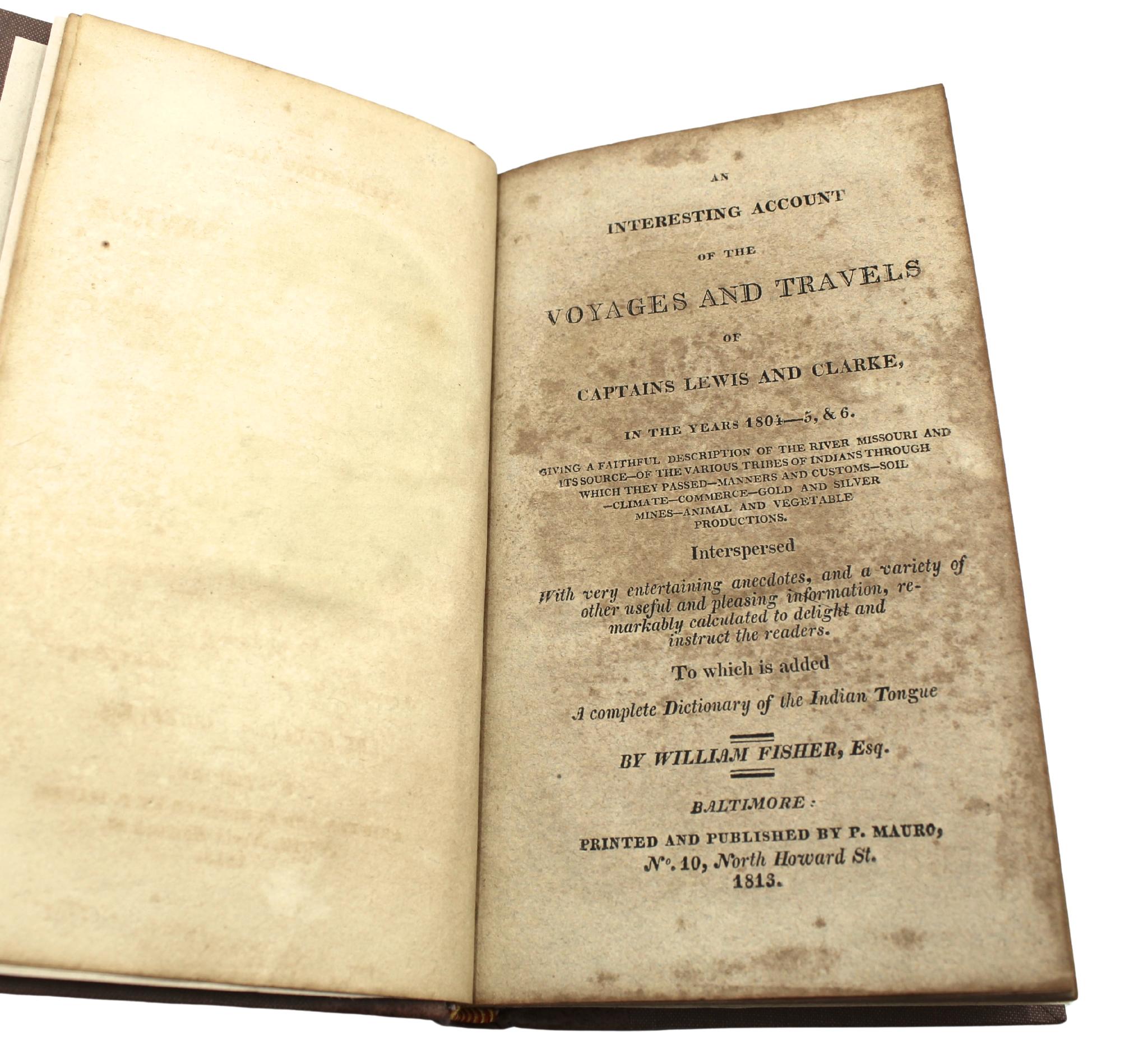 Un interessante resoconto dei viaggi dei Capitani Lewis e Clarke in vendita 2