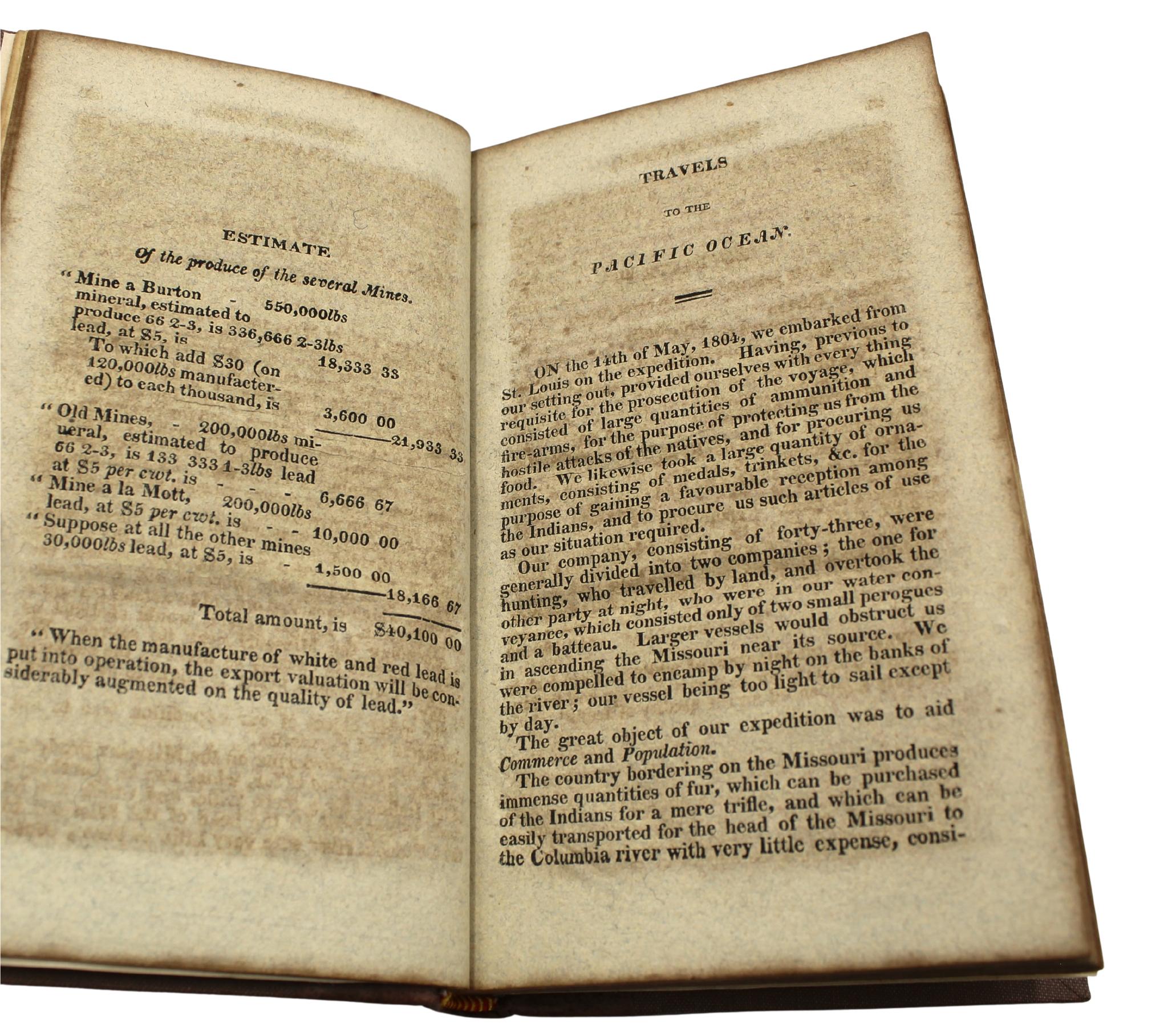 Un interessante resoconto dei viaggi dei Capitani Lewis e Clarke in vendita 4