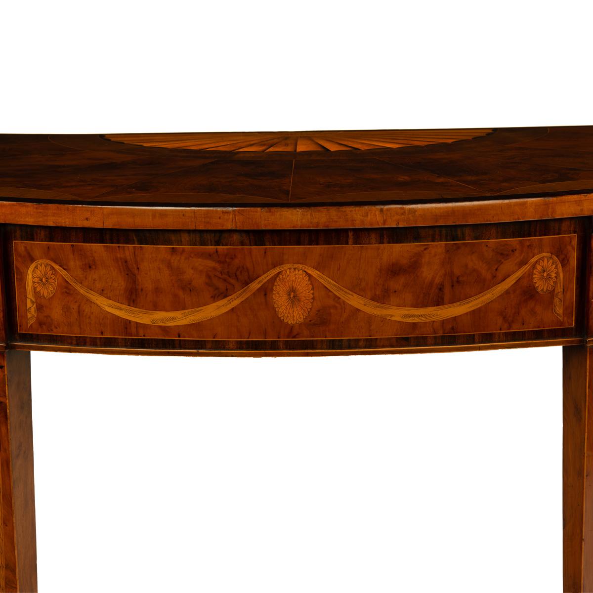 Une intéressante table d'appoint en marqueterie de bois d'if de style George III, fermement attribuée à In en vente 5