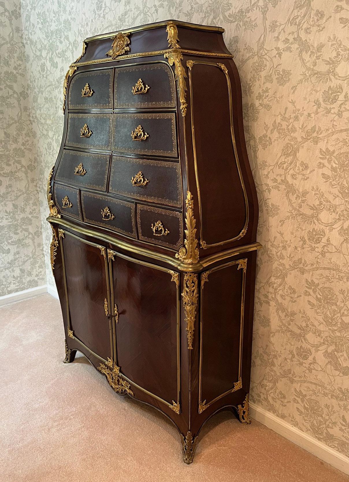 Belle Époque An Interesting Late 19th Century Gilt Bronze Mounted Cartonnier / Dresser For Sale