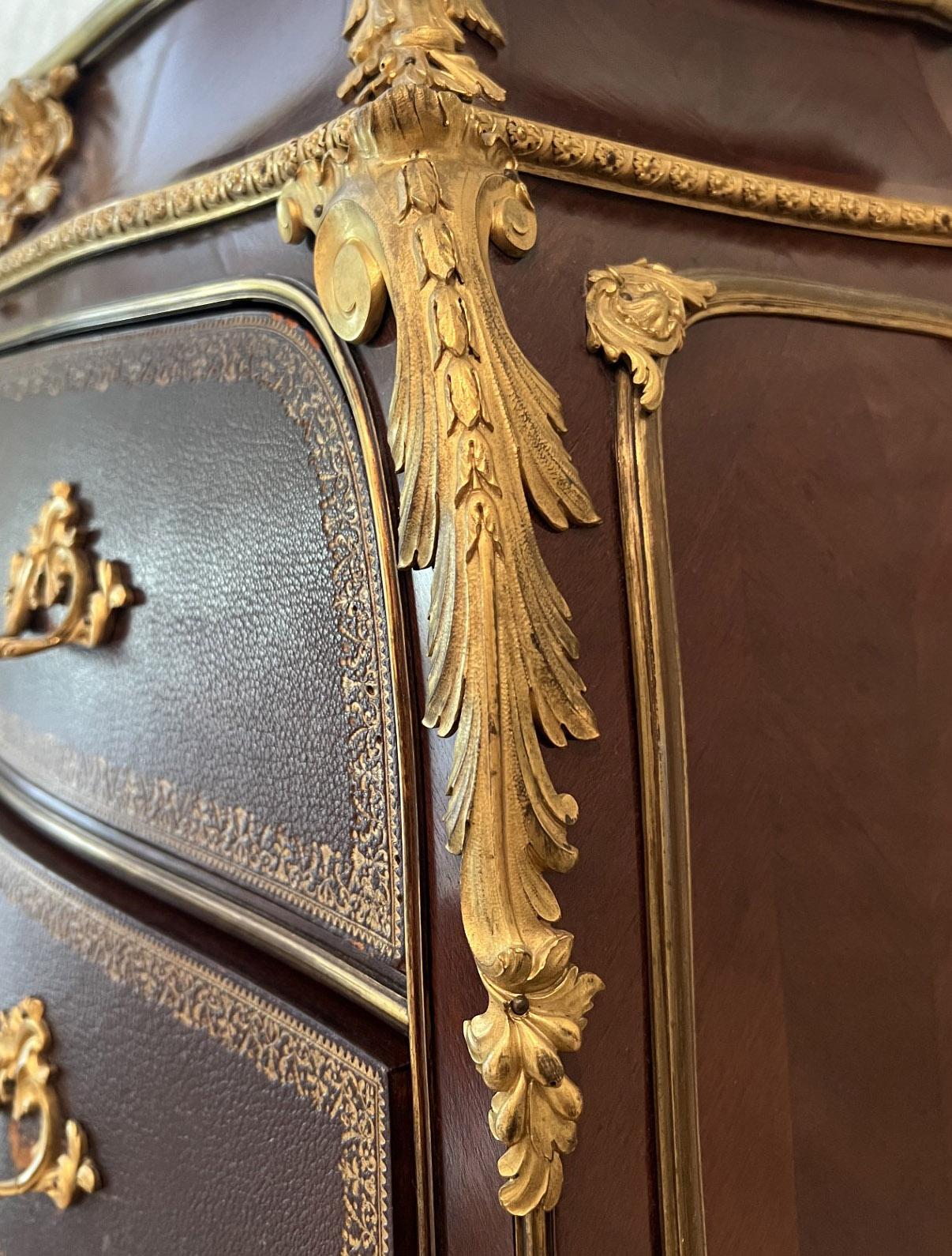 An Interesting Late 19th Century Gilt Bronze Mounted Cartonnier / Dresser In Good Condition For Sale In Long Island City, NY