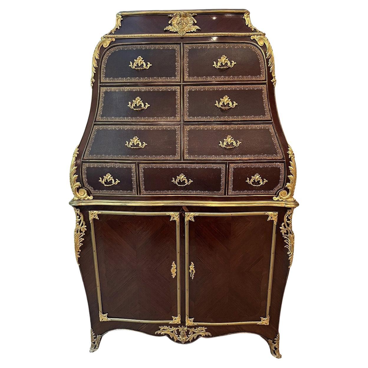 An Interesting Late 19th Century Gilt Bronze Mounted Cartonnier / Dresser For Sale