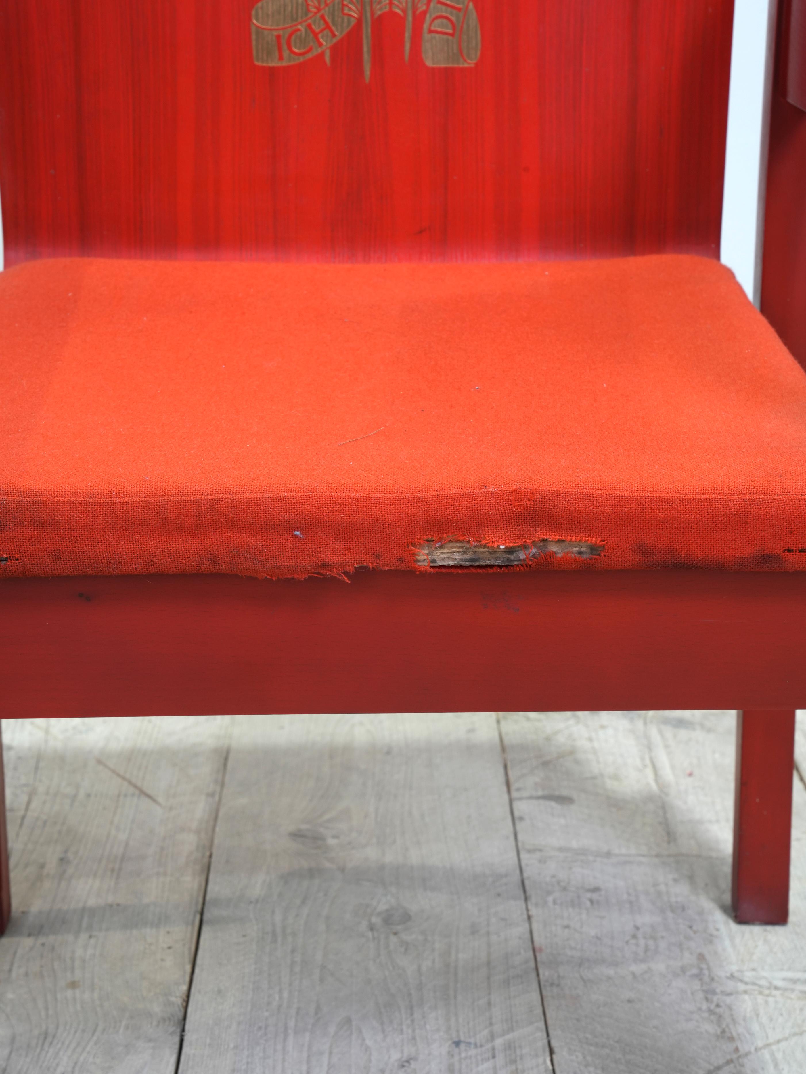 Welsh An Investiture “Red” Chair