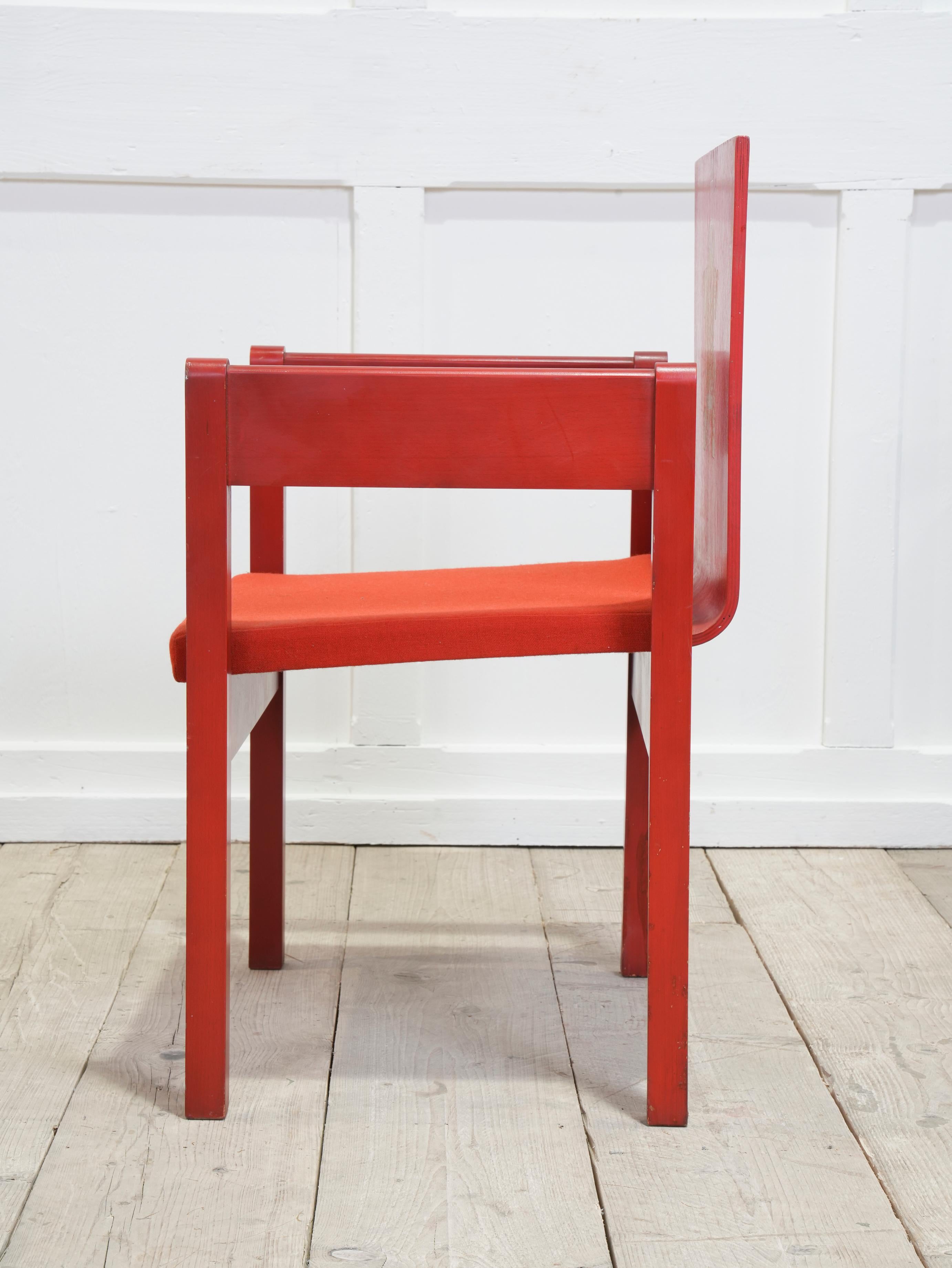 20th Century An Investiture “Red” Chair