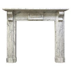 An Irish Antique Regency Period Marble Fireplace Mantel