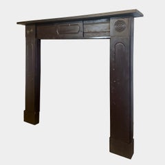 An Irish Bangor Slate Antique Regency Period Fireplace Mantel
