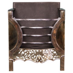An Irish Brass Half-Register Grate Circa 1800