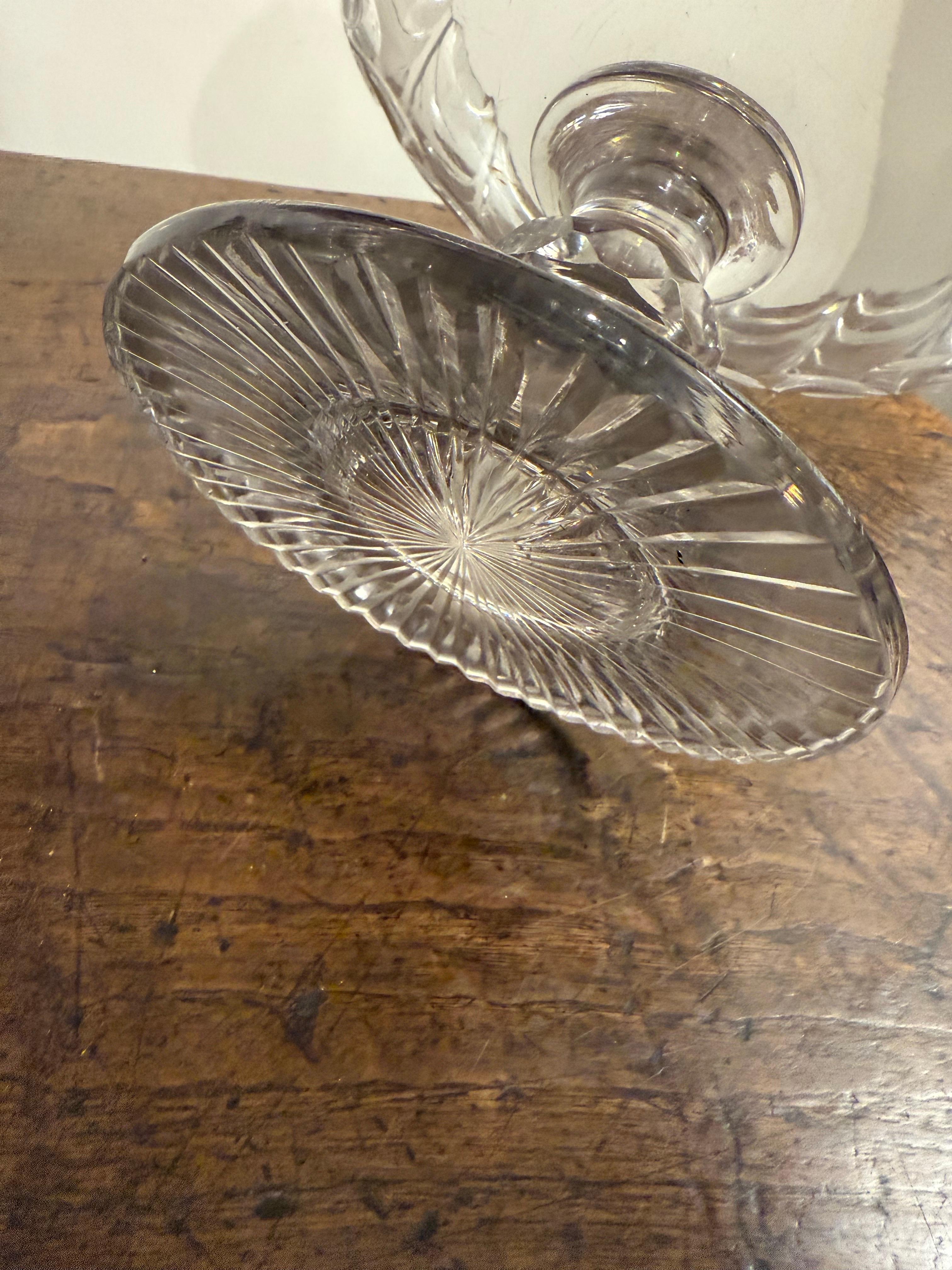 An Irish Crystal Standing Fruit/Salad Bowl Attributed to Waterford, 18th Century For Sale 1