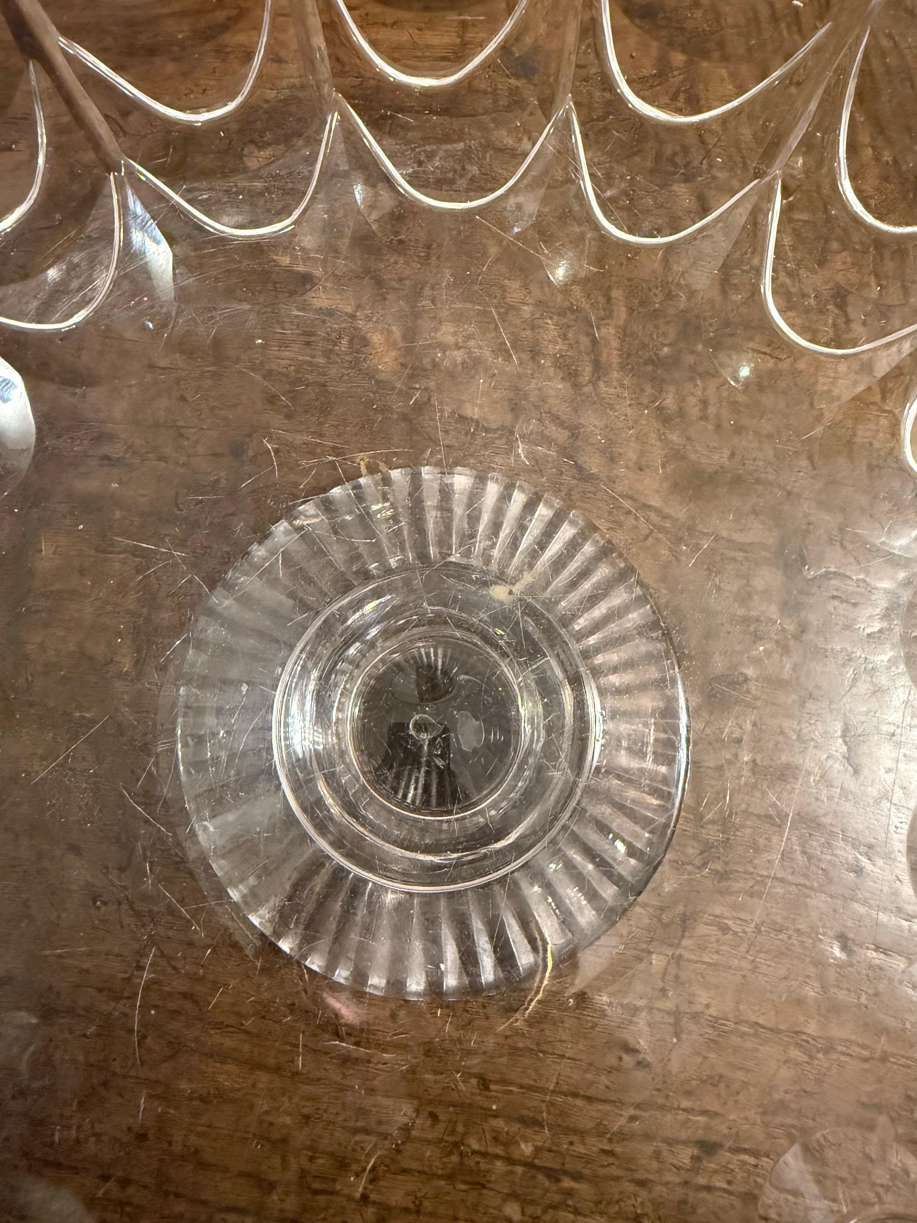 An Irish Crystal Standing Fruit/Salad Bowl Attributed to Waterford, 18th Century For Sale 2