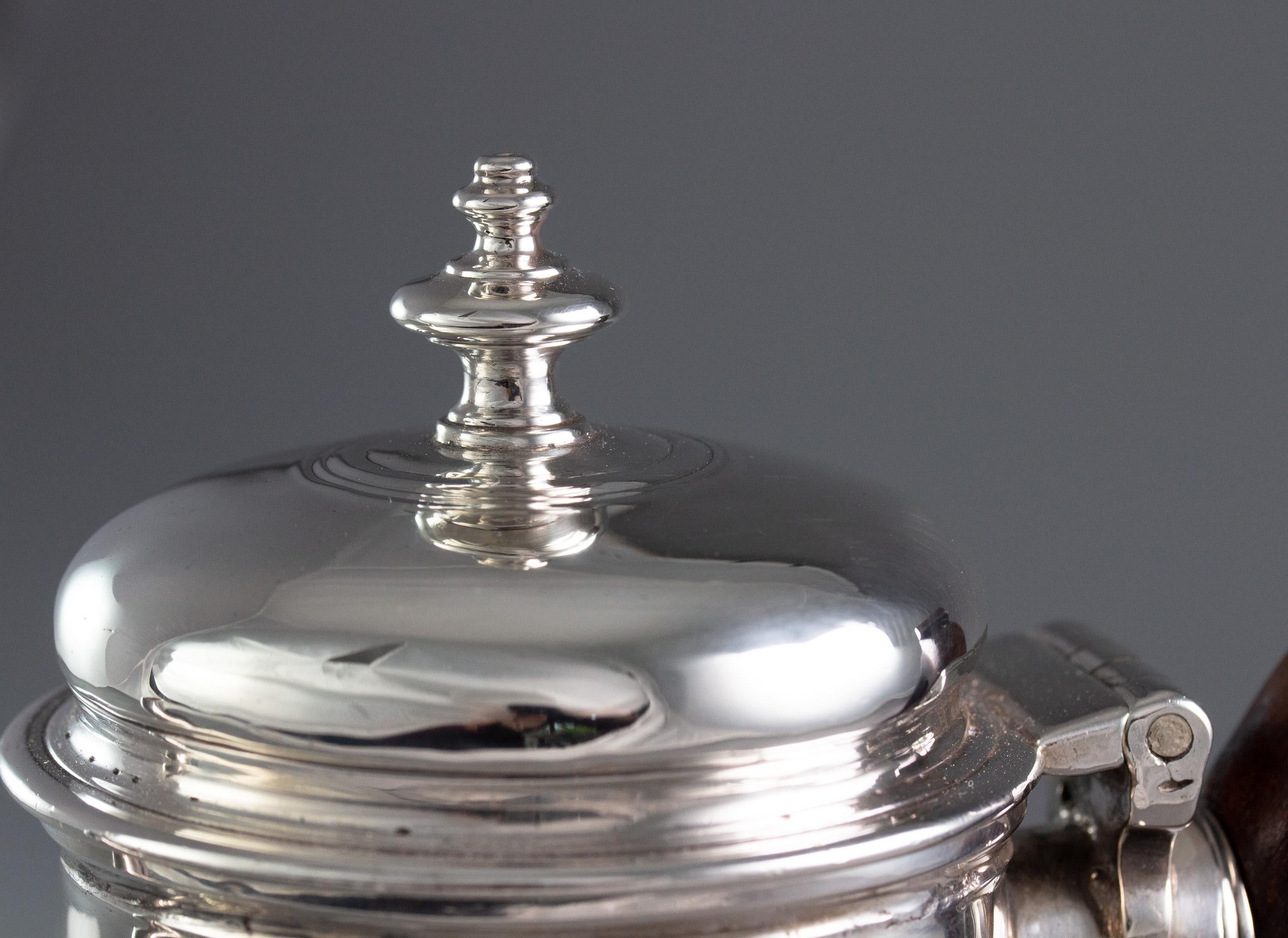 Irish George II Silver Coffee Pot, Dublin 1732 5