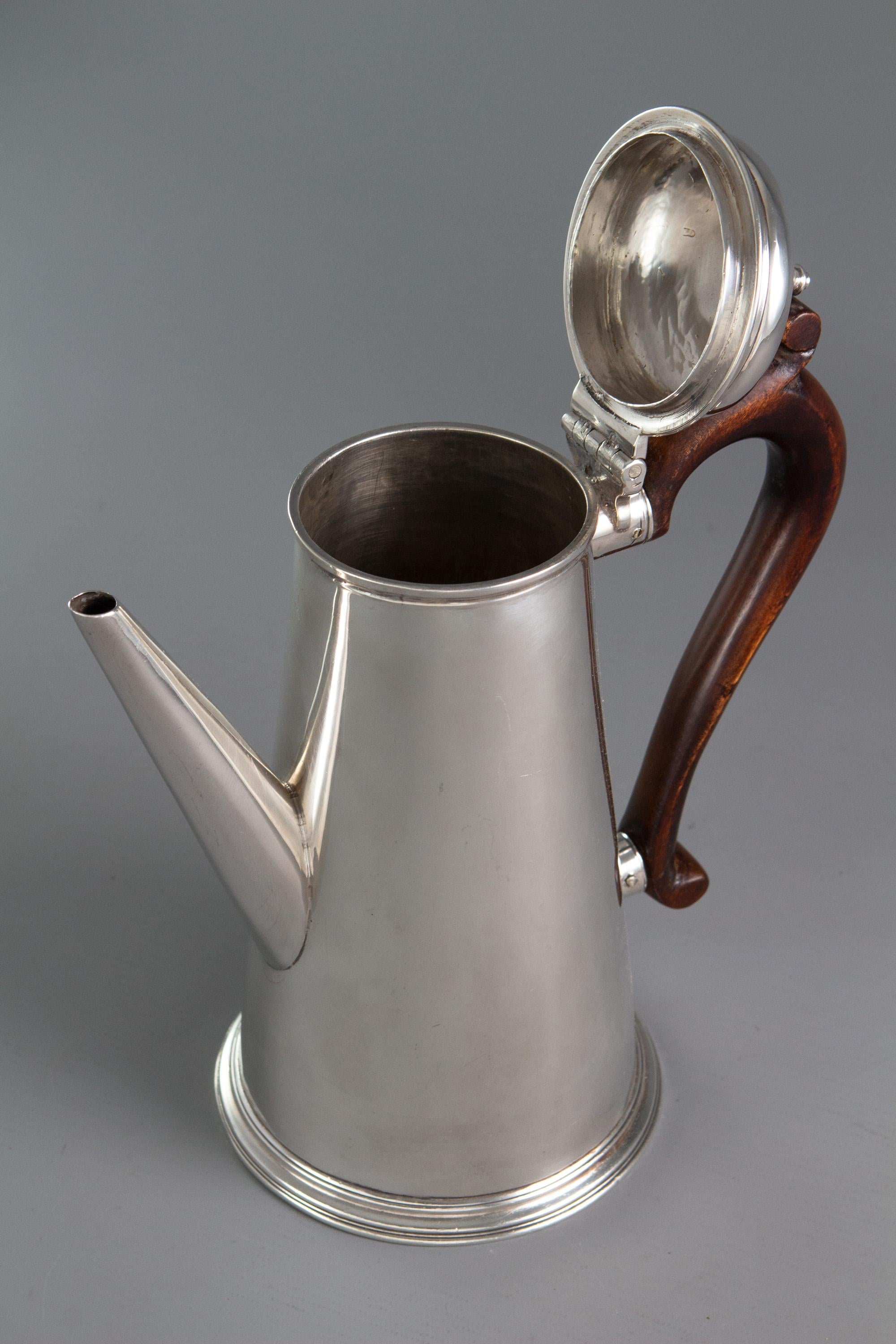 Irish George II Silver Coffee Pot, Dublin 1732 1