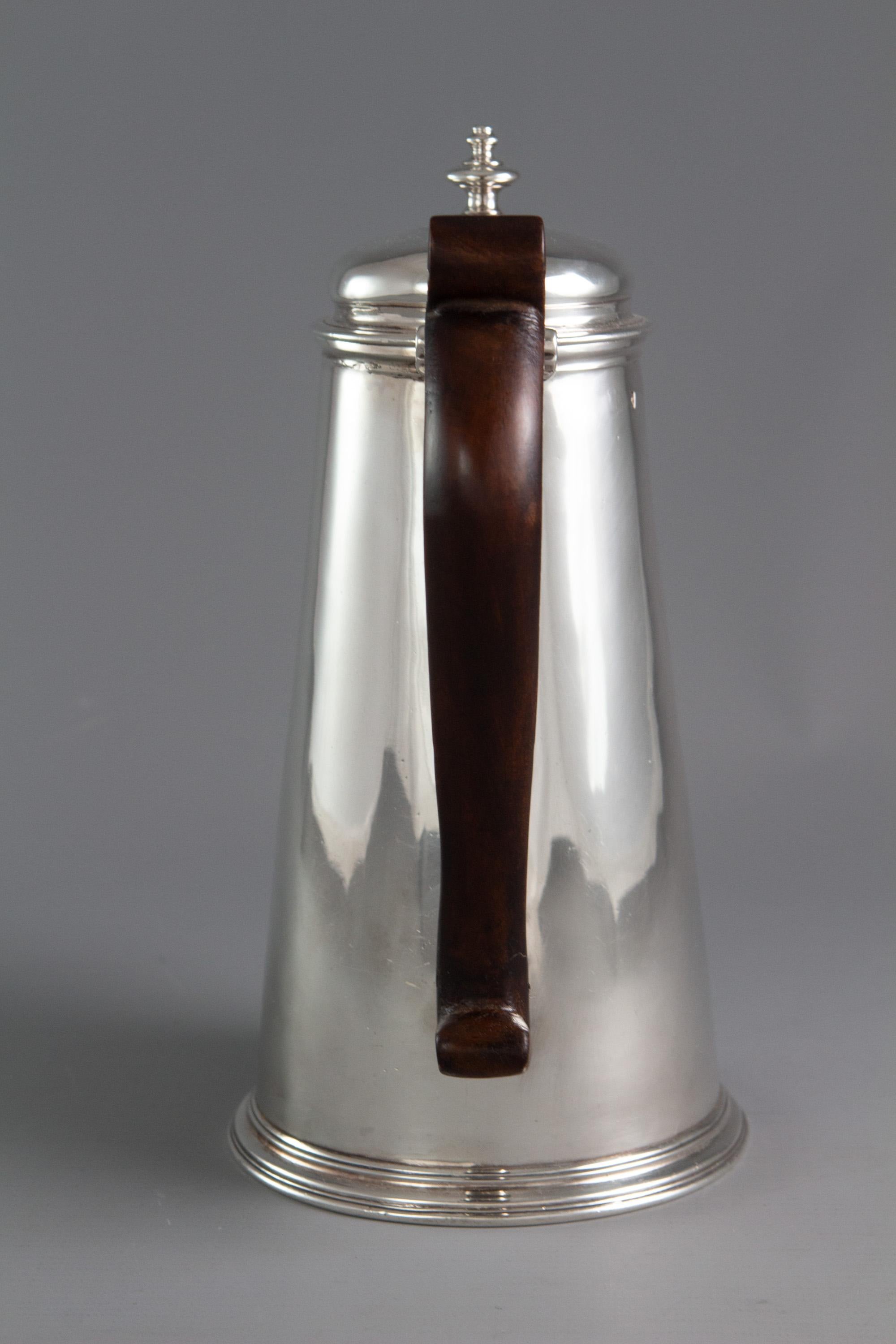 Irish George II Silver Coffee Pot, Dublin 1732 3
