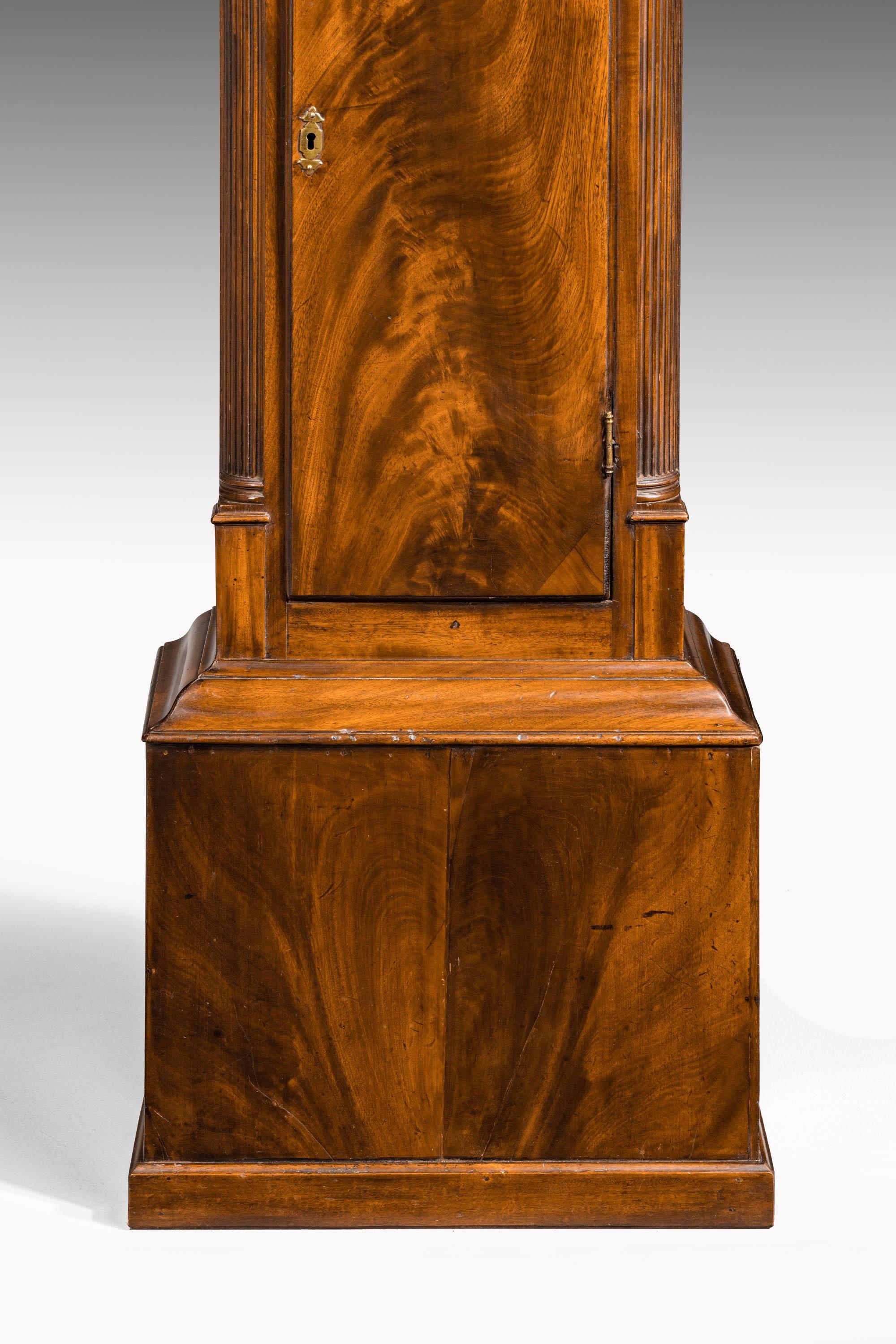 18th Century and Earlier Irish George III Period Mahogany Longcase Clock