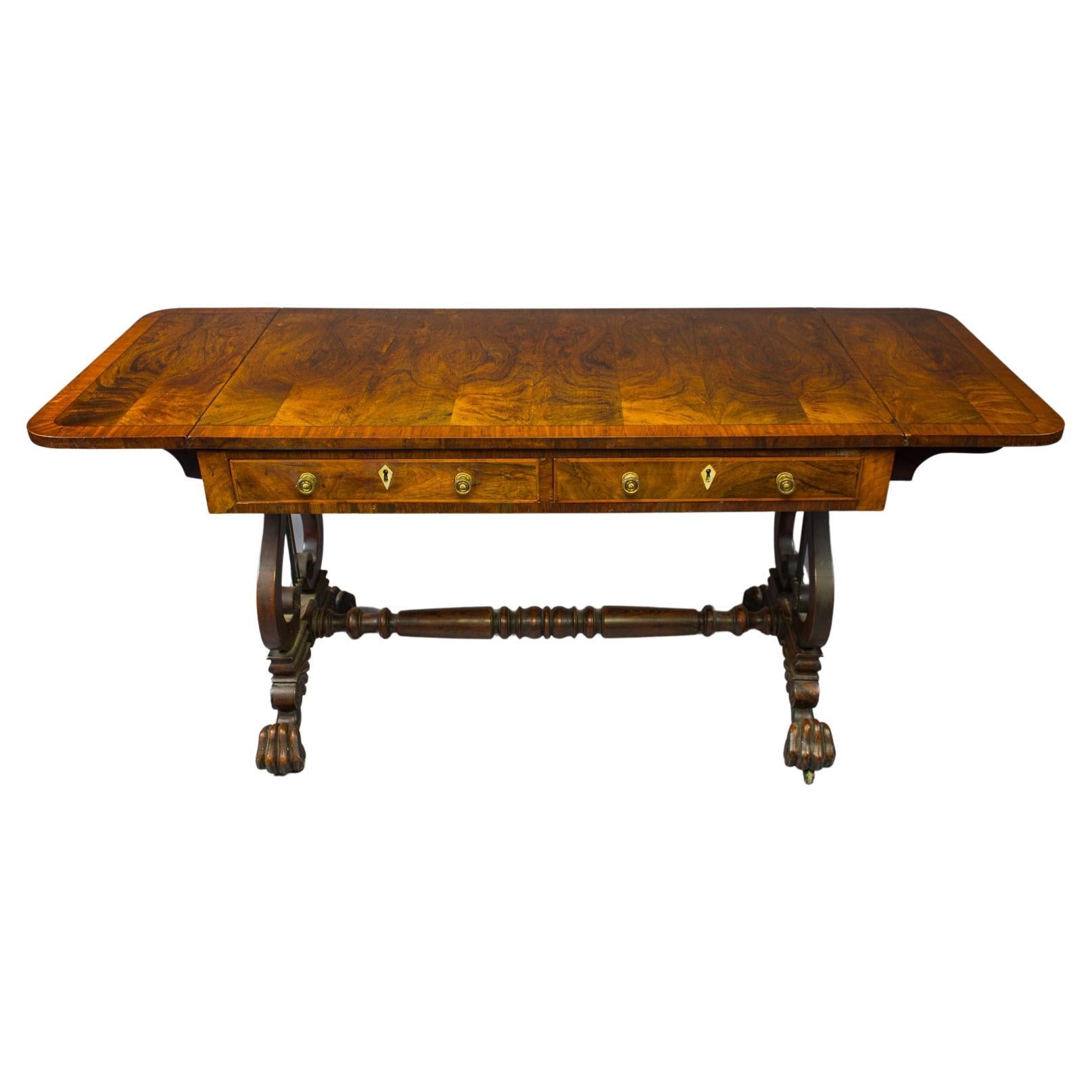 Two Rosewood and Chrome Curved Sofa Tables by Milo Baughman at 1stDibs