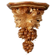 An Irish giltwood wall bracket in the manner of John Booker of Dublin