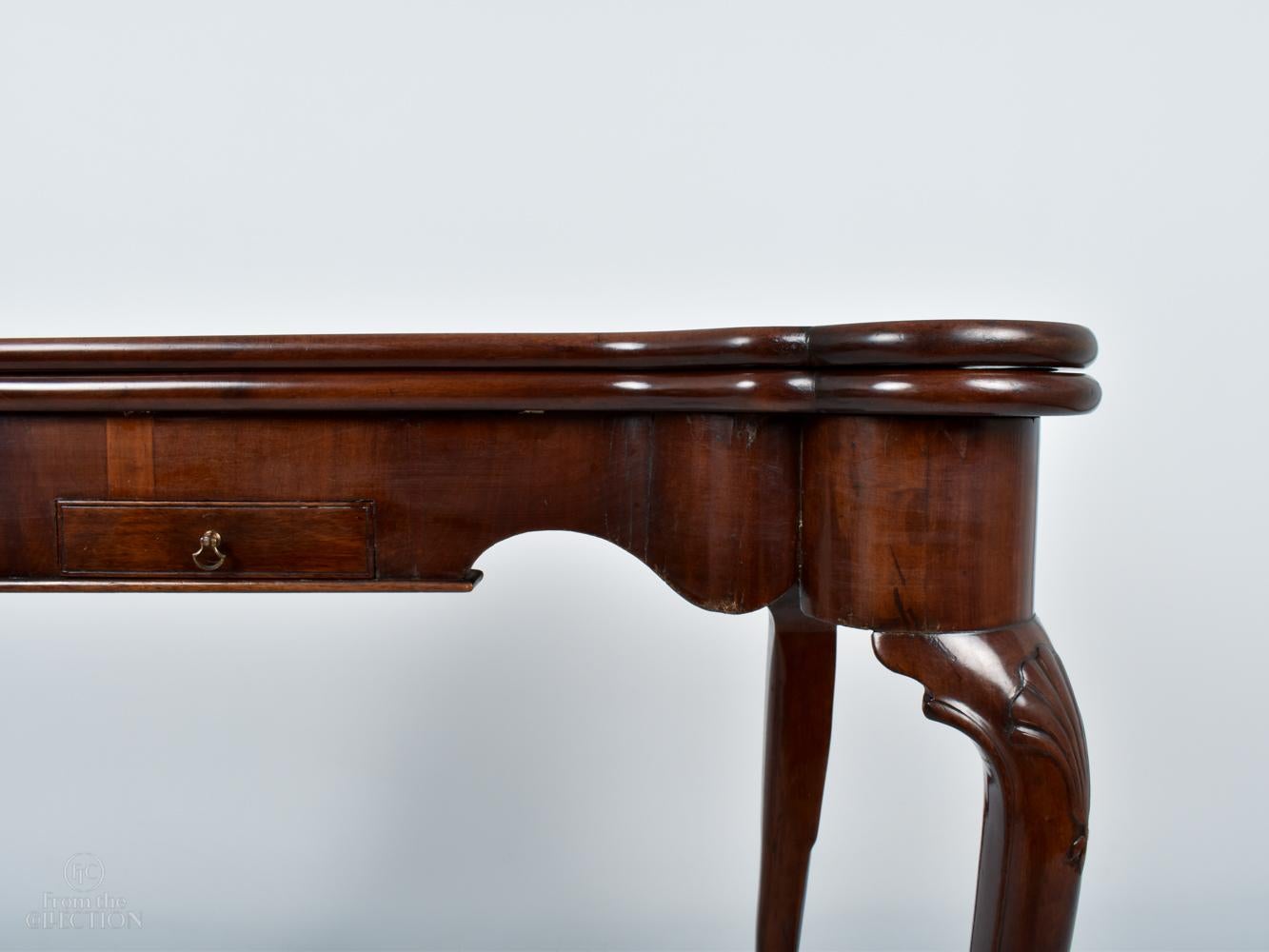 Irish Mahogany Fold-Out Games Table, George III Period circa 1780 For Sale 1