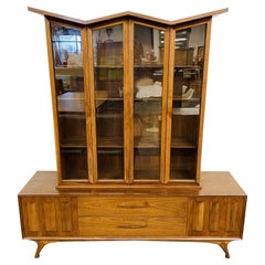 An Irish Mid-Century Modern Breakfront, China Cabinet, Showcase, Display Unit