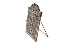 Filigranes israelisches Mezuzah-Etui aus Silber, um 1950
