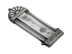 An Israeli Silver Mezuzah Case, Jerusalem Circa 1950