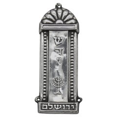 An Israeli Silver Mezuzah Case, Jerusalem Circa 1950
