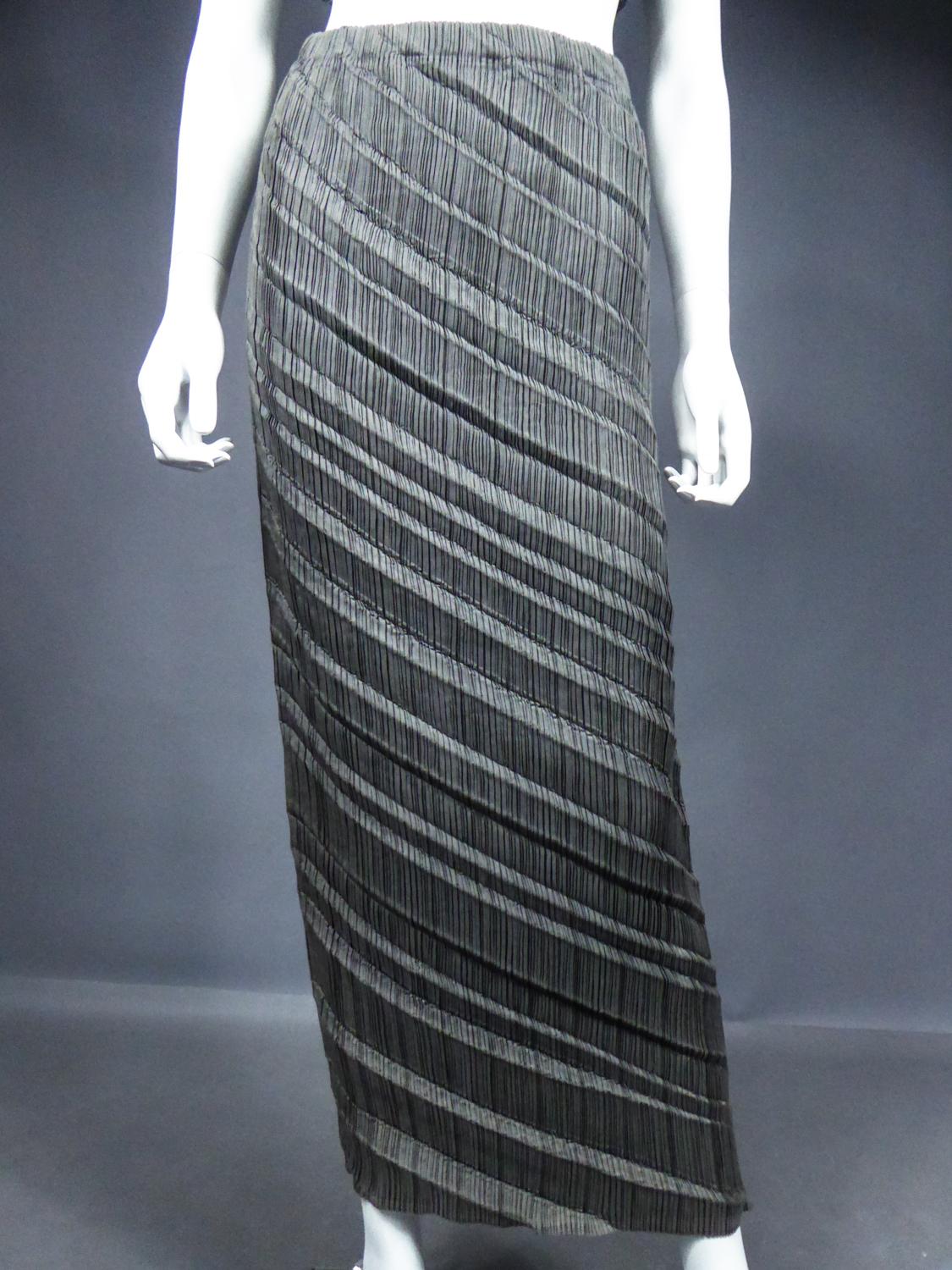 An Issey Miyake Pleated Set numbered M57-FG810 and M57-FH827 Circa 1990 10