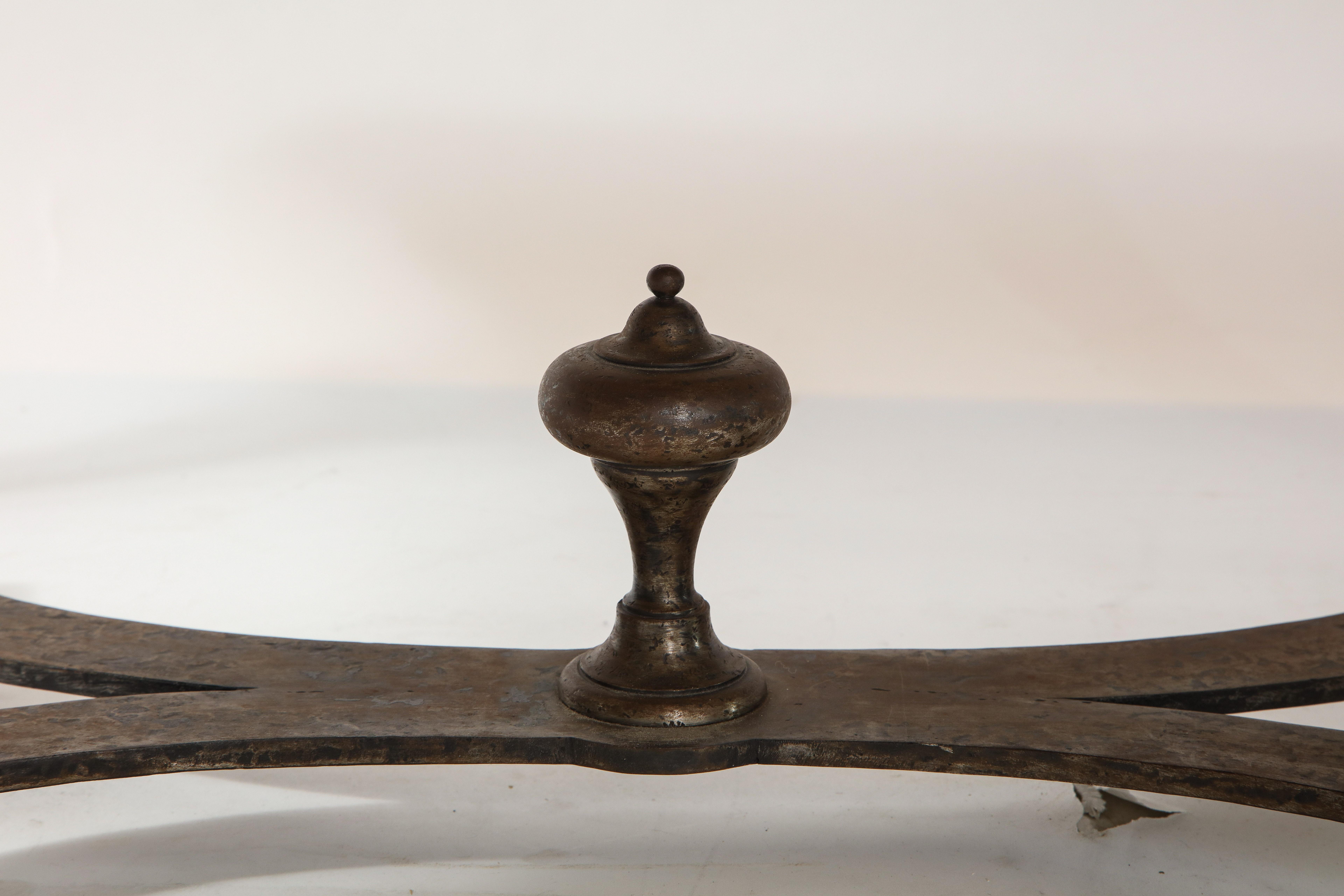 Italian 17th Century Scagliola Panel Mounted on Iron Base as a Coffee Table 8