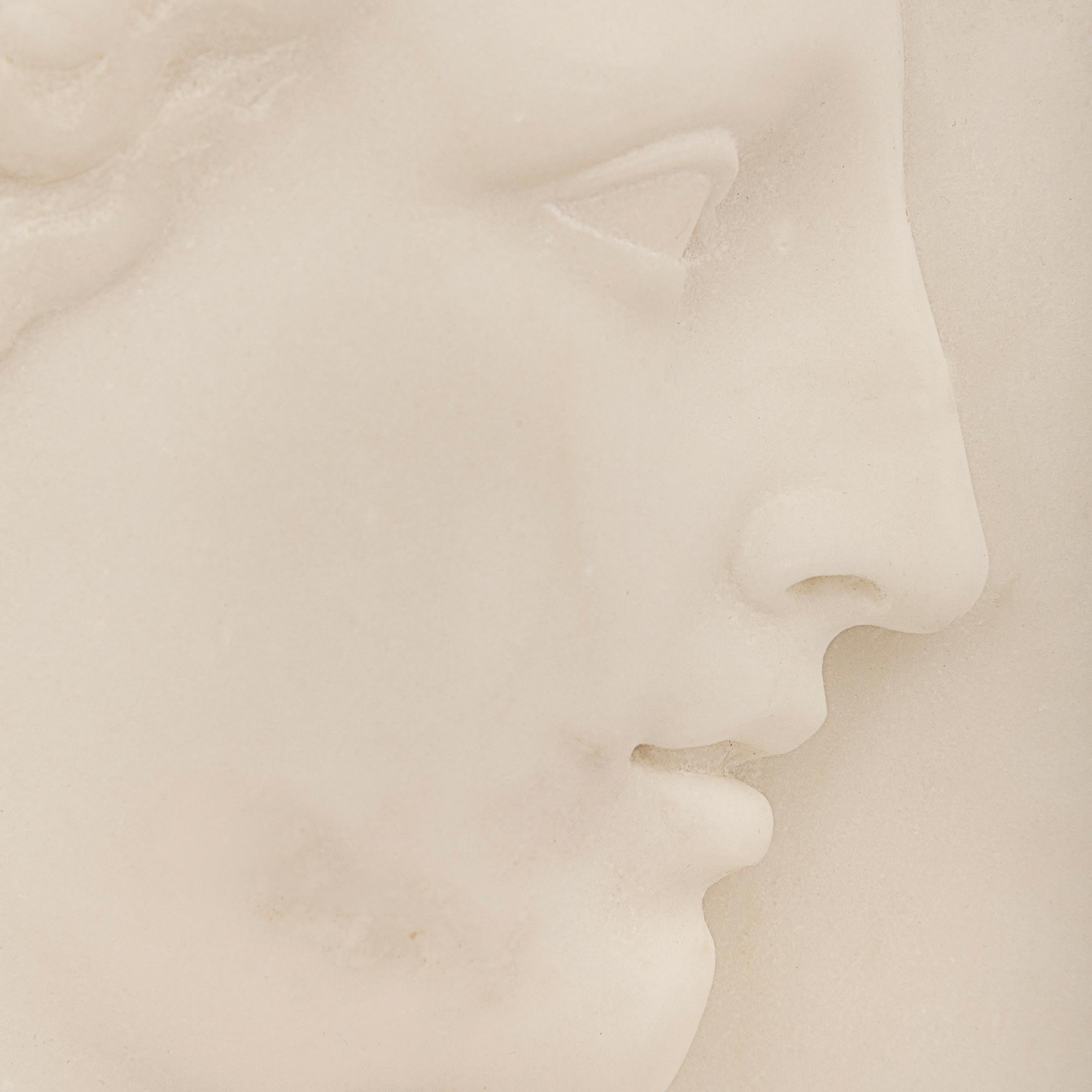 Carrara Marble An Italian 18th century white Carrara marble plaque of Venus de Medici For Sale