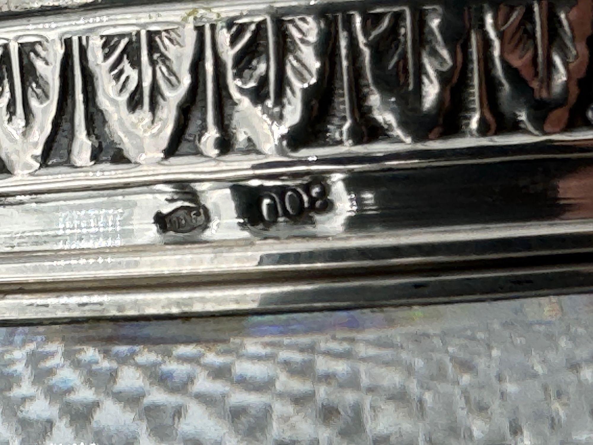 Shaker italien des années 1940 en cristal Florentine et argent par Italo Gori. en vente 3